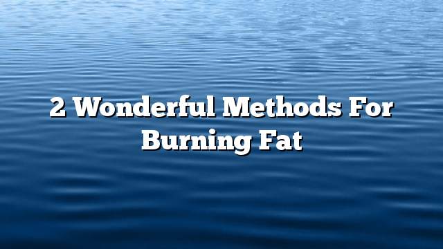 2 wonderful methods for burning fat