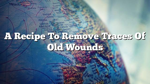 A recipe to remove traces of old wounds
