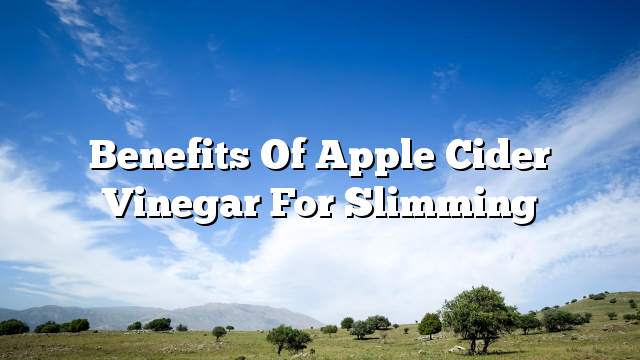 Benefits of apple cider vinegar for slimming