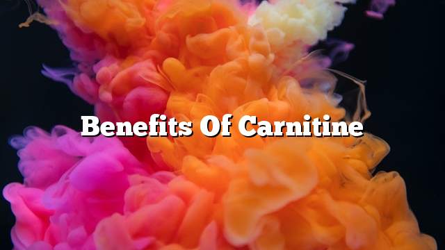 Benefits of carnitine