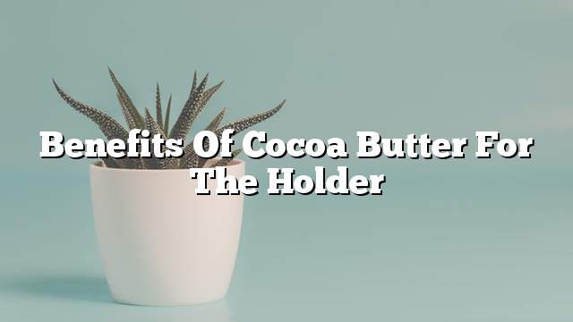 Benefits of cocoa butter for the holder