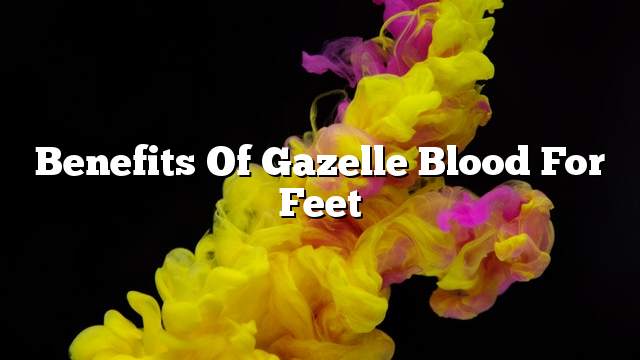 Benefits of gazelle blood for feet