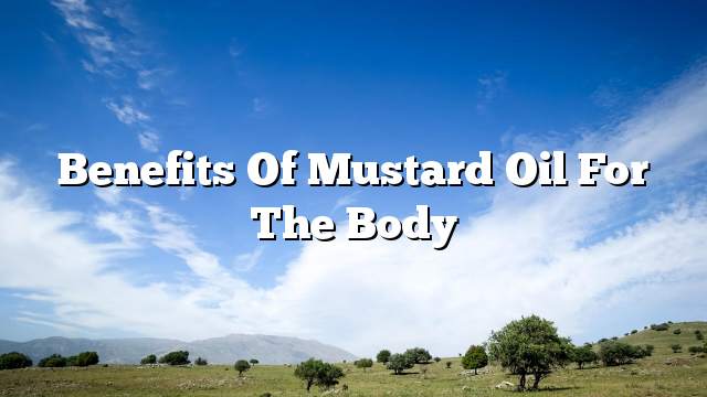 Benefits of mustard oil for the body