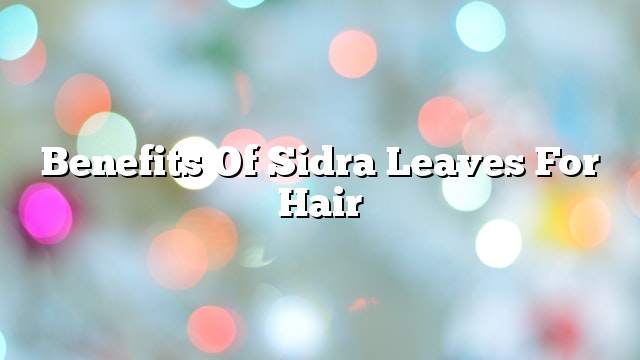 Benefits of Sidra leaves for hair