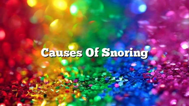 Causes of Snoring