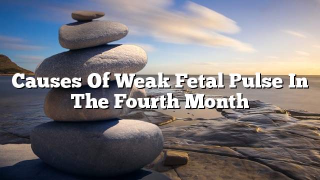 Causes of weak fetal pulse in the fourth month