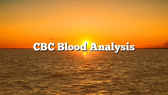 CBC Blood Analysis