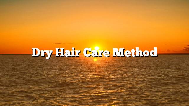 Dry hair care method
