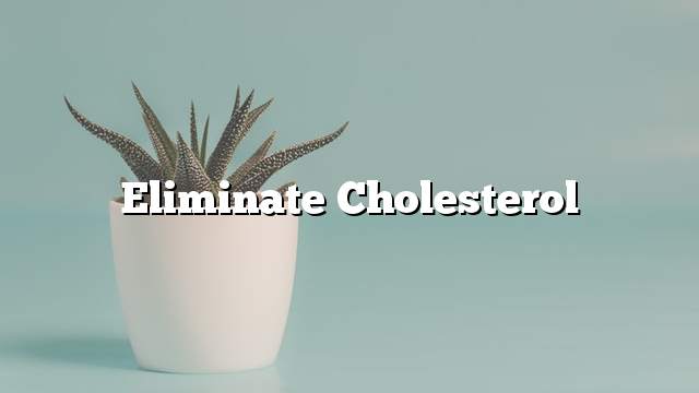 Eliminate Cholesterol