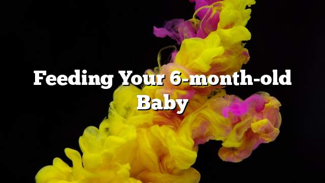 Feeding your 6-month-old baby