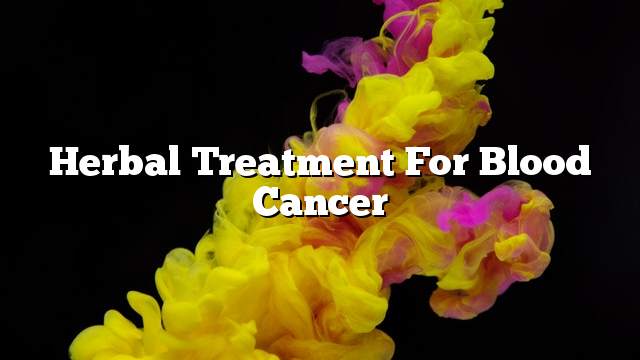 Herbal treatment for blood cancer