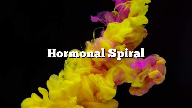 Hormonal spiral