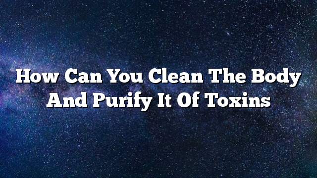 how can you clean the body and purify it of toxins