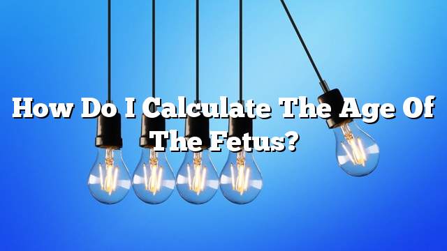 How do I calculate the age of the fetus?