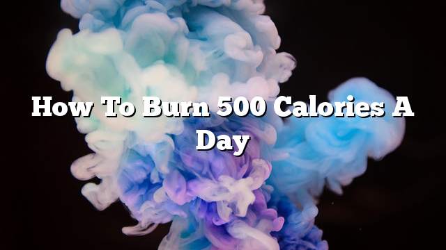 How to burn 500 calories a day