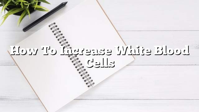 How to increase white blood cells