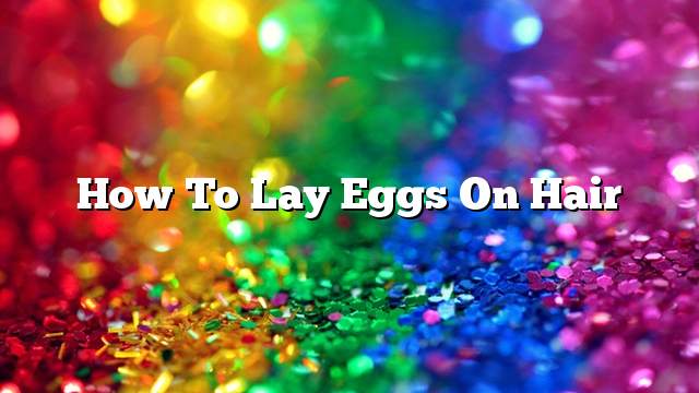 How to lay eggs on hair