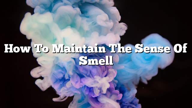 How to maintain the sense of smell