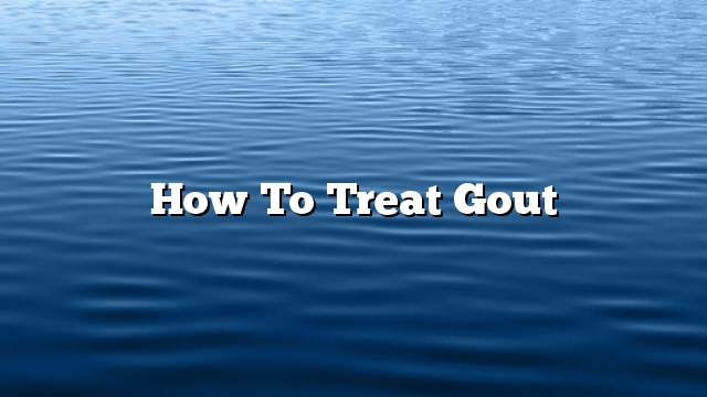 How to treat gout