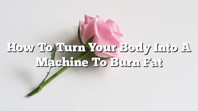 How to turn your body into a machine to burn fat