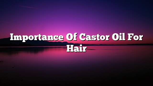 Importance of castor oil for hair