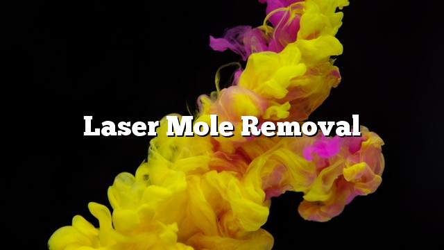 Laser mole removal