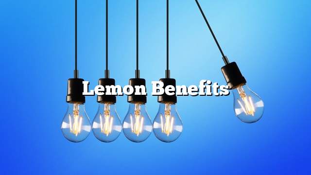 Lemon benefits