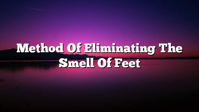 Method of eliminating the smell of feet