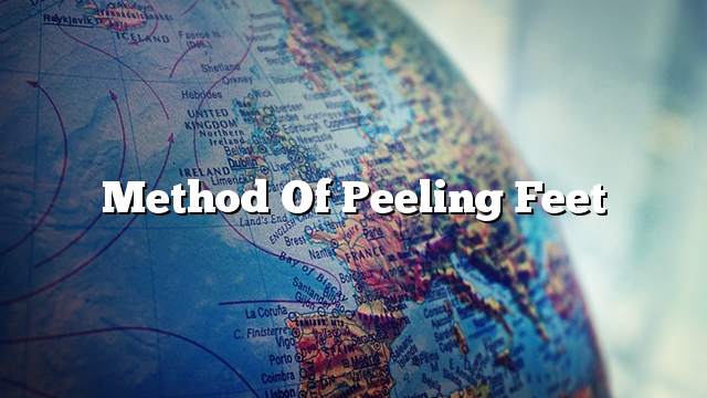 Method of peeling feet