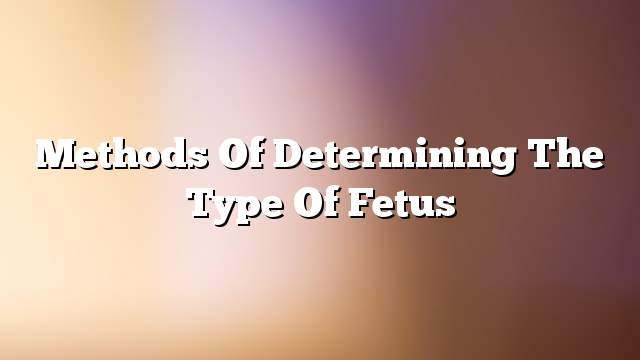 Methods of determining the type of fetus