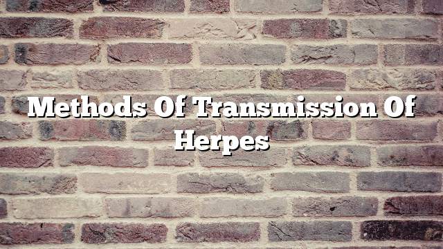 Methods of transmission of herpes