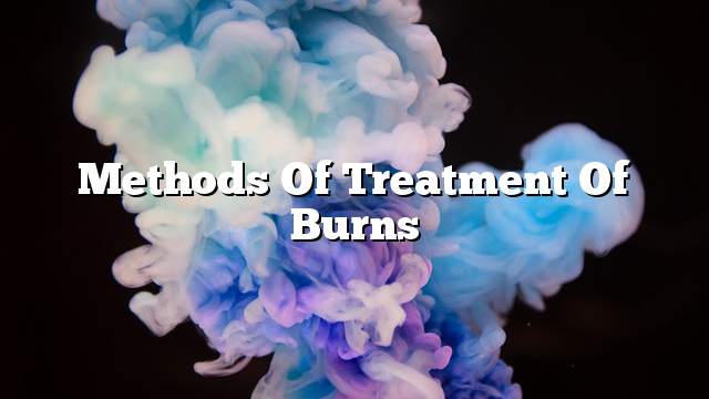 Methods of treatment of burns