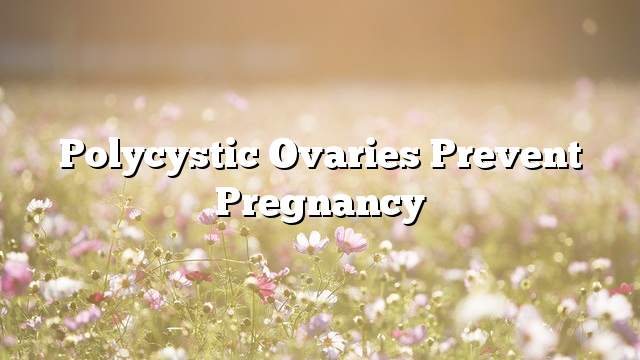 Polycystic ovaries prevent pregnancy