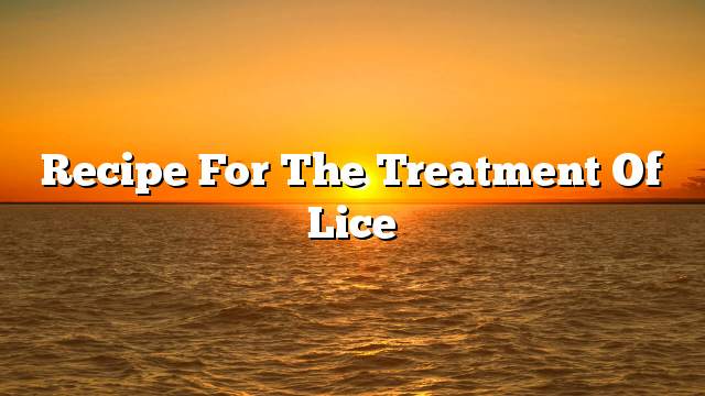 Recipe for the treatment of lice
