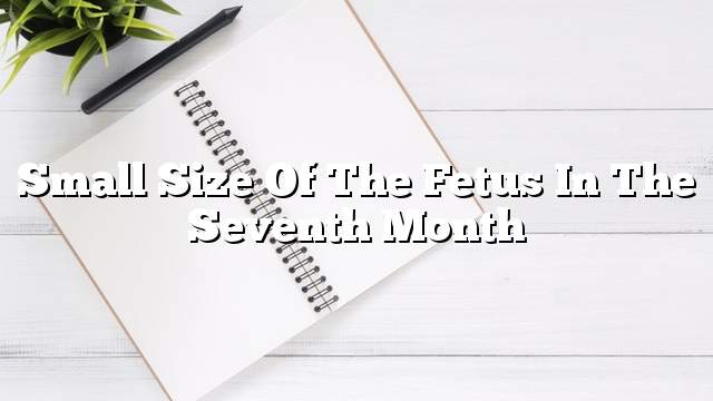 Small size of the fetus in the seventh month