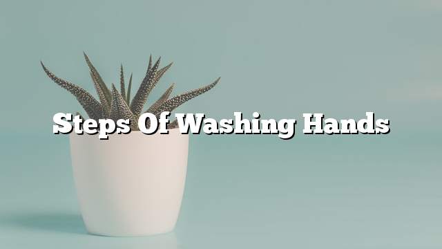 Steps of washing hands