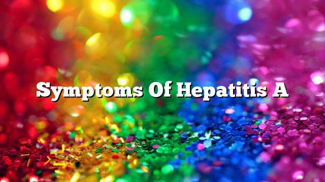 Symptoms of hepatitis A