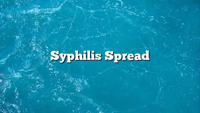 Syphilis spread