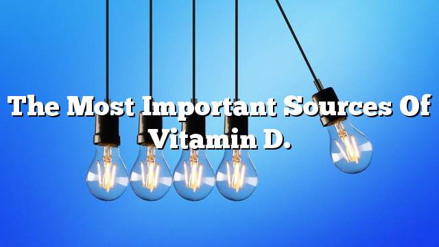 The most important sources of vitamin D.