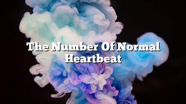 The number of normal heartbeat