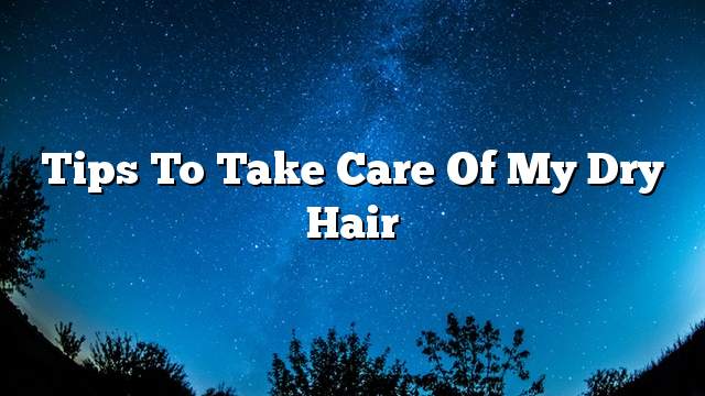 Tips to take care of my dry hair