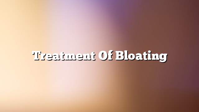 Treatment of bloating