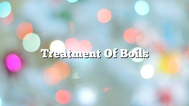 Treatment of boils