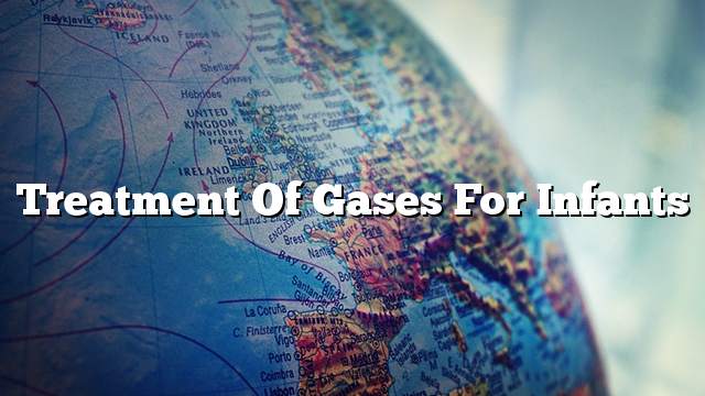 Treatment of gases for infants