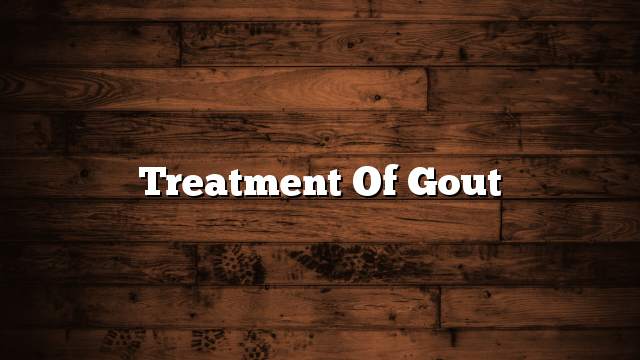 Treatment of gout