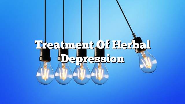 Treatment of herbal depression