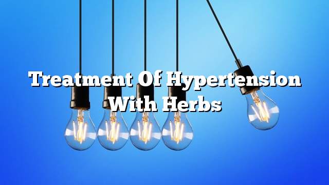 Treatment of hypertension with herbs