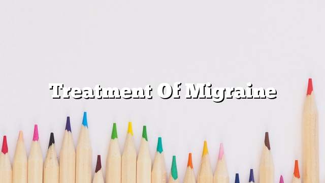 Treatment of migraine