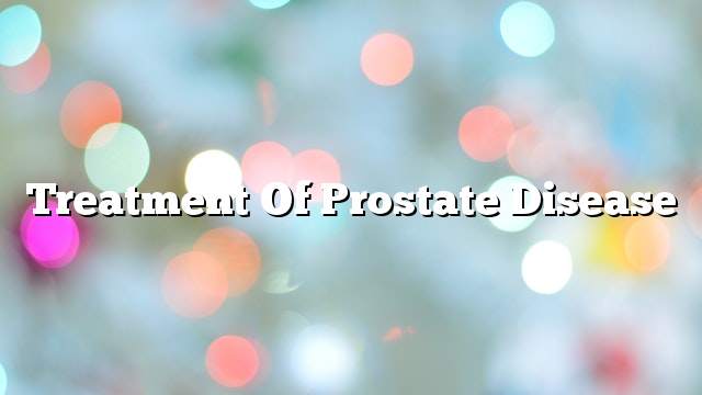 Treatment of prostate disease