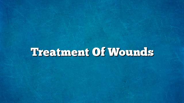 Treatment of wounds